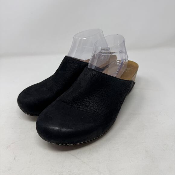 Dansko Black Leather Professional Mule Clogs Comfort Work Shoes Size 42 EU 11 - Picture 11 of 11